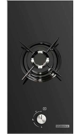 Luxell C3-10wf Doğalgazlı Cam 1 Gözlü Siyah Ankastre Ocak