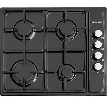 Luxell Lx-420F Doğalgazlı Emaye 4 Gözlü Siyah Set Üstü Ocak