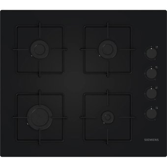 Siemens EO6C6PP30O Doğalgazlı Cam 4 Gözlü Siyah Ankastre Ocak