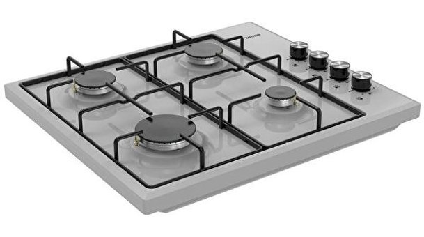 Tecna 6472-D Gazlı Emaye 4 Gözlü İnox Set Üstü Ocak
