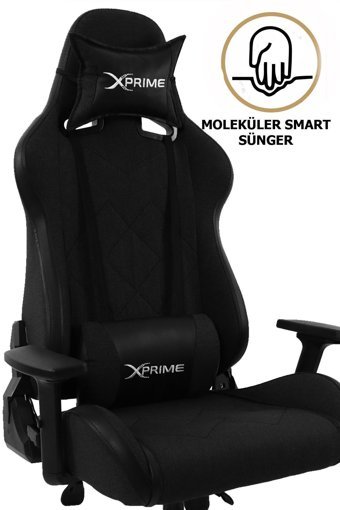 Xprime Titan Ortopedik Kumaş Oyuncu Koltuğu Siyah