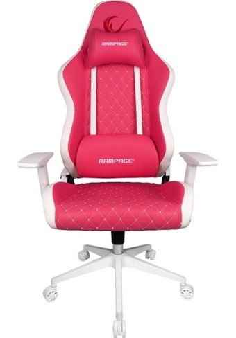 Rampage KL-R81 Ortopedik Suni Deri Oyuncu Koltuğu Pembe