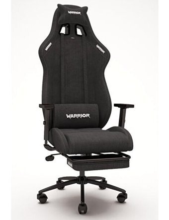 Warrior Scorpion 1575C1110 Ortopedik Ayak Uzatmalı Kumaş Oyuncu Koltuğu Siyah