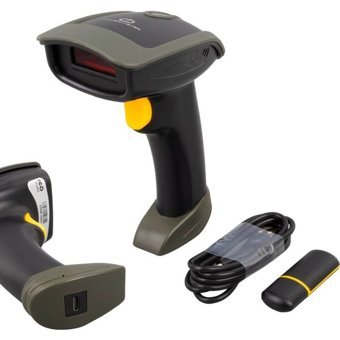 Powermaster Kablosuz USB Ekranlı 1D Okuyuculu Lazer Masaüstü Barkod Okuyucu