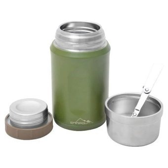 Campout Paslanmaz Çelik 600 ml Outdoor Yemek Termos Yeşil