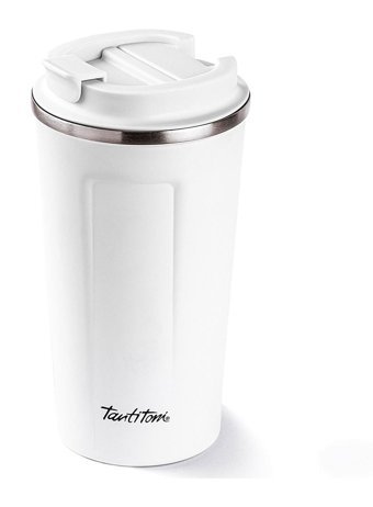 Tantitoni 001-01 Paslanmaz Çelik 500 ml Outdoor Bardak Termos Beyaz