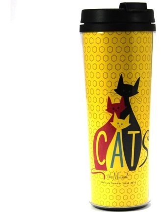 Modaroma Cats The Musical Plastik 380 ml Outdoor Bardak Termos Çok Renkli