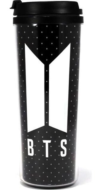 Modaroma BTS Plastik 380 ml Outdoor Bardak Termos Siyah