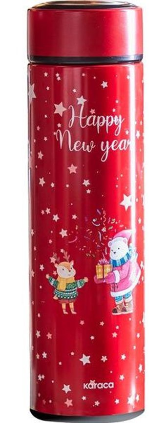 Karaca Polar Bear Paslanmaz Çelik 500 ml Outdoor Matara Termos Kırmızı