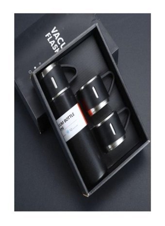 Teknotrust Çelik 500 ml Outdoor Matara Termos Siyah