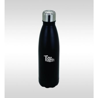 Bk Kişiye Özel 3519 Paslanmaz Çelik 500 ml Outdoor Matara Termos Siyah