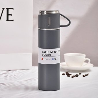 Flyon Look 527 Paslanmaz Çelik 700 ml Outdoor Matara Termos Gri