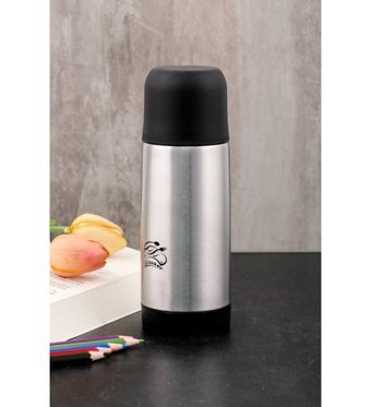 Cooker CKR 2001 Paslanmaz Çelik 500 ml Outdoor Matara Termos Gümüş - Siyah