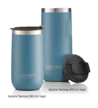 Tupperware 350 Xploris Paslanmaz Çelik 470 ml Outdoor Bardak Termos Yeşil