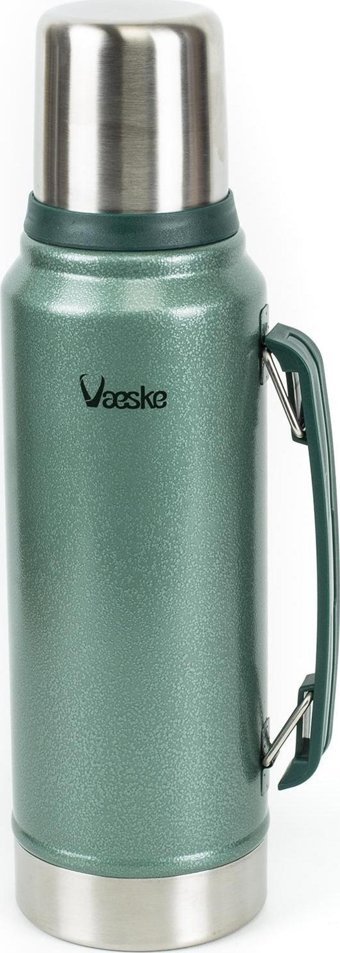 Vaeske Paslanmaz Çelik 1.3 lt Outdoor Matara Termos Yeşil