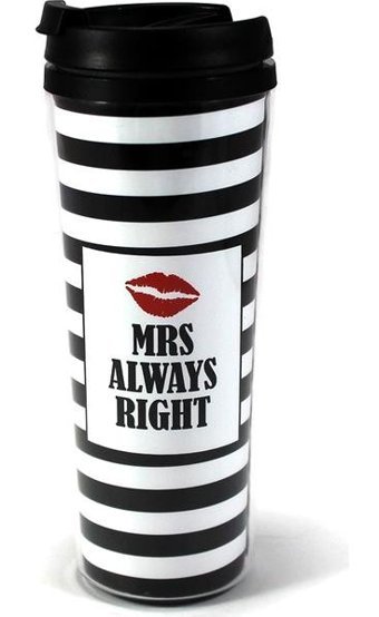 Modaroma Mrs Right Plastik 380 ml Outdoor Bardak Termos Çok Renkli