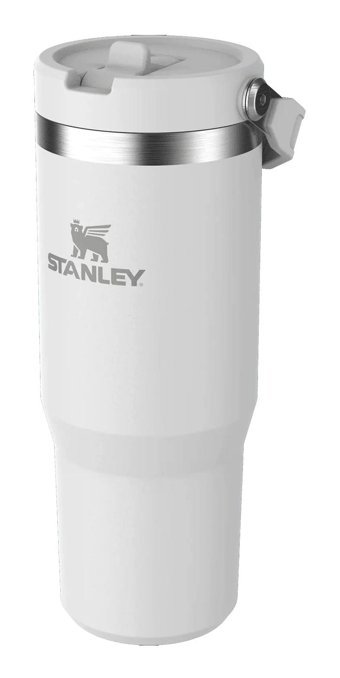 Stanley The Iceflow Flip Straw Paslanmaz Çelik 887 ml Outdoor Bardak Termos Beyaz