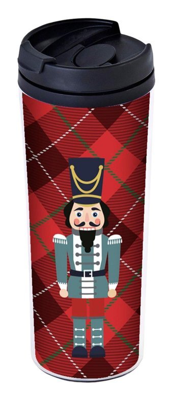 Allmug Nutcracker Plastik 380 ml Outdoor Matara Termos Kırmızı
