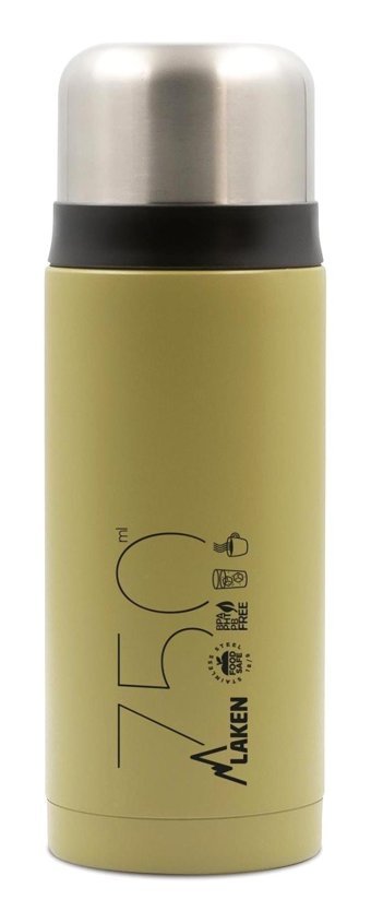 Laken Flask Paslanmaz Çelik 750 ml Outdoor Matara Termos Haki