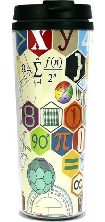 Modaroma Matematik Formulleri Plastik 380 ml Outdoor Bardak Termos Çok Renkli