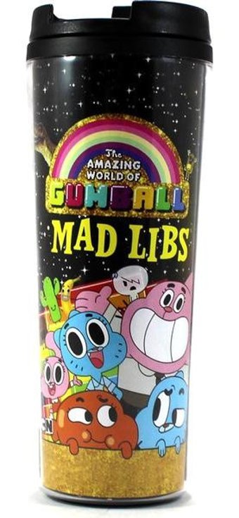 Modaroma Amazing World Of Gumball Mad Libs Plastik 380 ml Outdoor Bardak Termos Çok Renkli