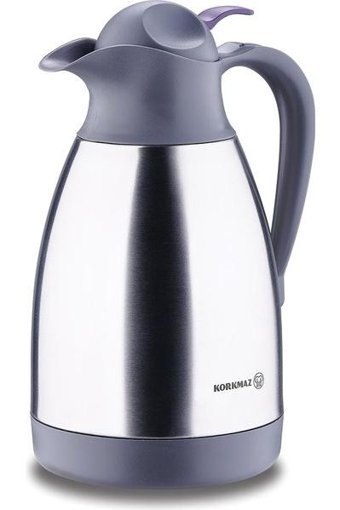 Korkmaz A749 Paslanmaz Çelik 1.5 lt Çaydanlık Termos Gümüş