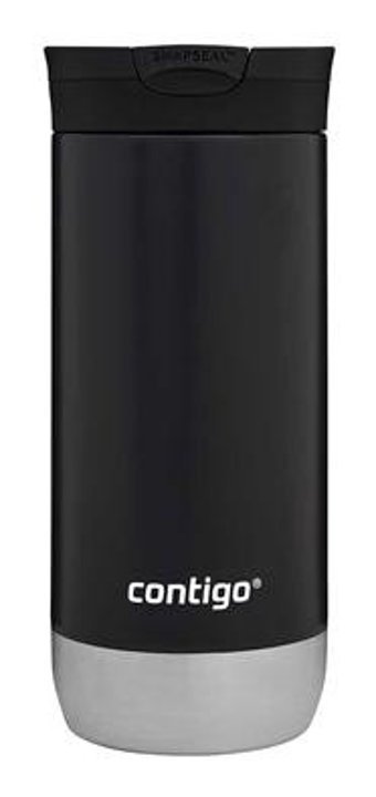 Contigo Huron Pro SnapSeal Paslanmaz Çelik 470 ml Outdoor Matara Termos Siyah
