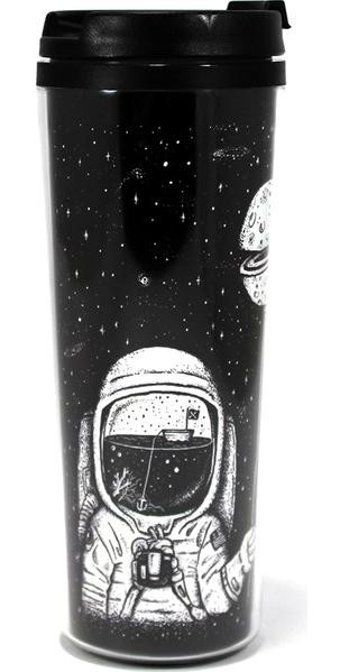 Modaroma Hayalperest Astronot Plastik 380 ml Outdoor Bardak Termos Çok Renkli