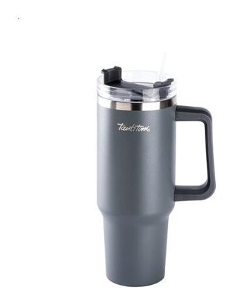 Tantitoni Paslanmaz Çelik 1.2 lt Pipetli Outdoor Matara Termos Gri
