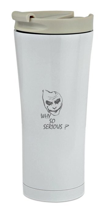 Baylar Paslanmaz Çelik 500 ml Outdoor Matara Termos Beyaz Kahverengi