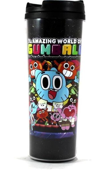 Modaroma Amazing World Of Gumball Plastik 380 ml Outdoor Bardak Termos Çok Renkli