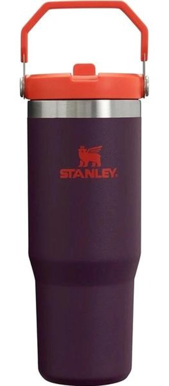 Stanley The Iceflow Flip Straw Paslanmaz Çelik 890 ml Pipetli Outdoor Bardak Termos Mor
