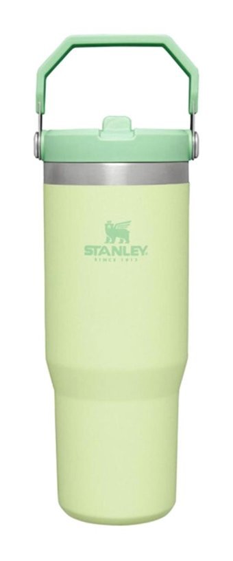 Stanley Aerolight Iceflow Straw Paslanmaz Çelik 890 ml Pipetli Outdoor Bardak Termos Sarı-Yeşil