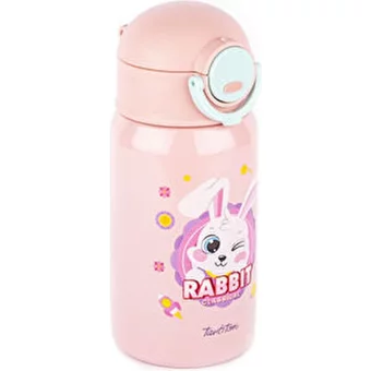Tantitoni KD-1038P Paslanmaz Çelik 400 ml Pipetli Matara Termos Pembe