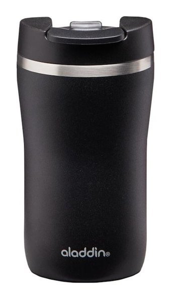 Aladdin Cafe Thermavac Leak Paslanmaz Çelik 250 ml Outdoor Matara Termos Siyah