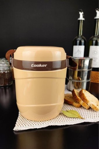 Cooker CKR 3146 Paslanmaz Çelik 2 lt Outdoor Yemek Termos Bej