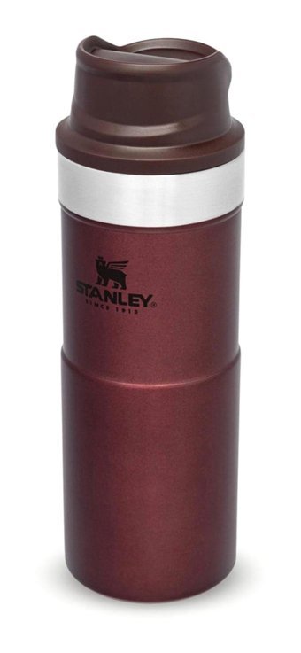 Stanley Classic Trigger-Action Paslanmaz Çelik 350 ml Outdoor Matara Termos Bordo