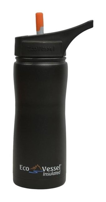 Eco Vessel Summit Insulated Plastik 500 ml Matara Termos Siyah