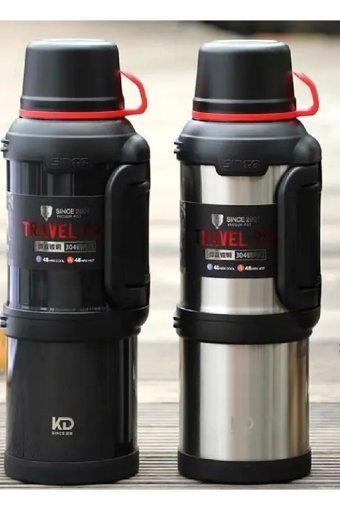 Teknotrust Çelik 3.6 lt Outdoor Matara Termos Siyah