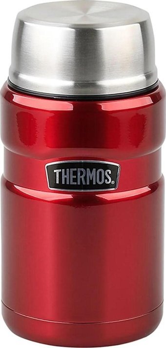 Thermos SK3021 SM3021CR Stainless King Paslanmaz Çelik 710 ml Outdoor Yemek Termos Kırmızı