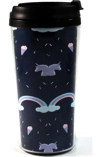 Modaroma Unicorn Cloud Plastik 380 ml Outdoor Bardak Termos Çok Renkli