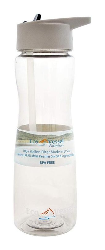 Eco Vessel Tritan Plastik 750 ml Outdoor Matara Termos Haki
