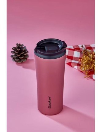 Cooker CKR 2050 Paslanmaz Çelik 400 ml Outdoor Matara Termos Pembe