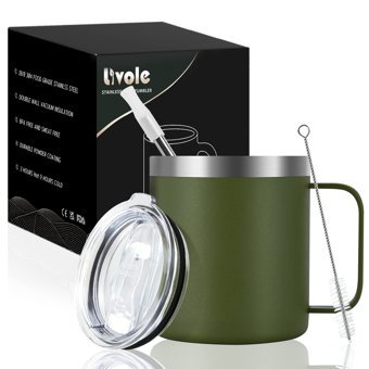 Livole Paslanmaz Çelik 350 ml Pipetli Outdoor Bardak Termos Lila