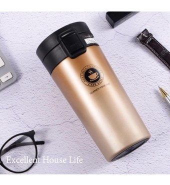 Excellent House Life Paslanmaz Çelik 380 ml Outdoor Matara Termos Gold
