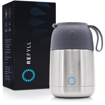Refyll FoodFyll Paslanmaz Çelik 450 ml Outdoor Yemek Termos Gümüş