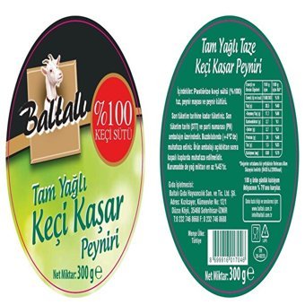 Baltalı Tam Yağlı Kaşar Peyniri 300 gr