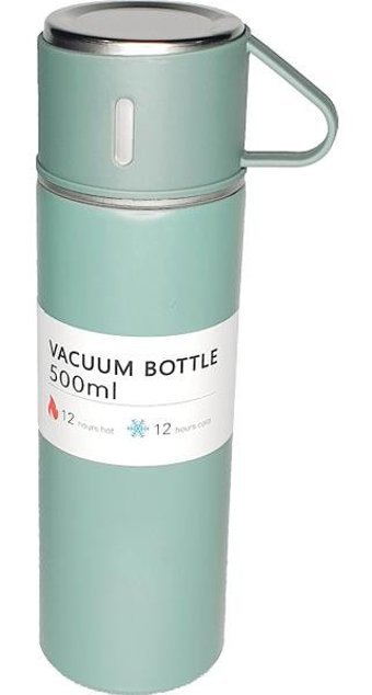 By Timur Sus 304 Paslanmaz Çelik 500 ml Outdoor Matara Termos Su Yeşili