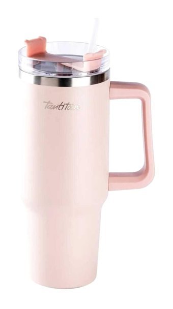 Tantitoni Paslanmaz Çelik 1.2 lt Pipetli Outdoor Matara Termos Pembe