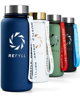 Refyll Power Paslanmaz Çelik 1 lt Outdoor Matara Termos Lacivert